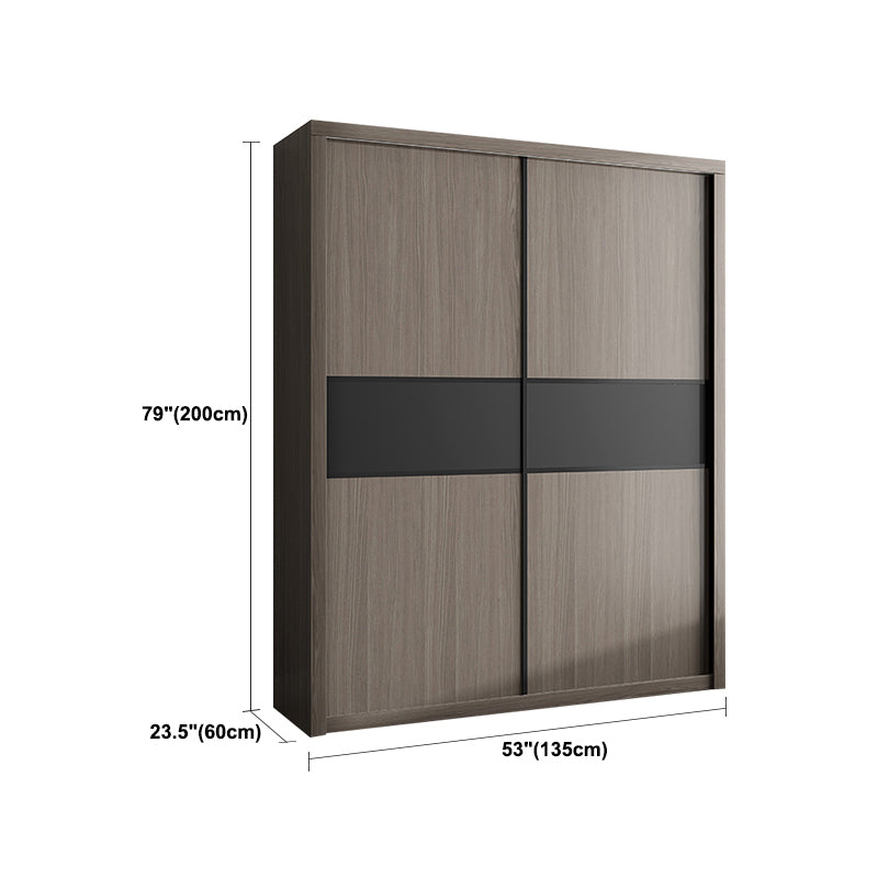 Engineered Wood Wardrobe Armoire With Shelves Modern Wardrobe Closet