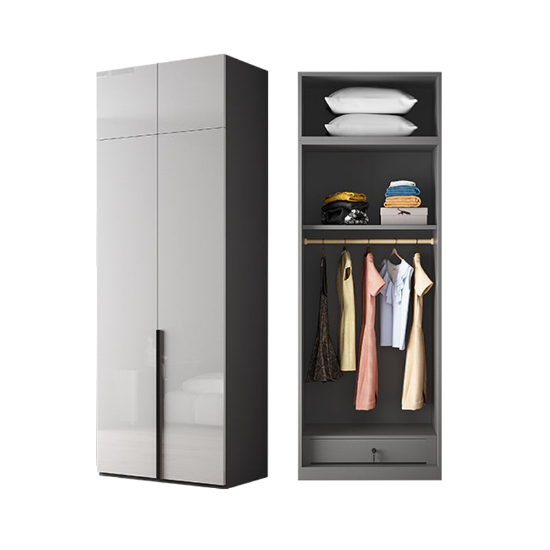 Modern Wardrobe Closet With Shelves Engineered Wood Wardrobe Armoire
