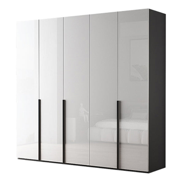 Modern Wardrobe Closet With Shelves Engineered Wood Wardrobe Armoire