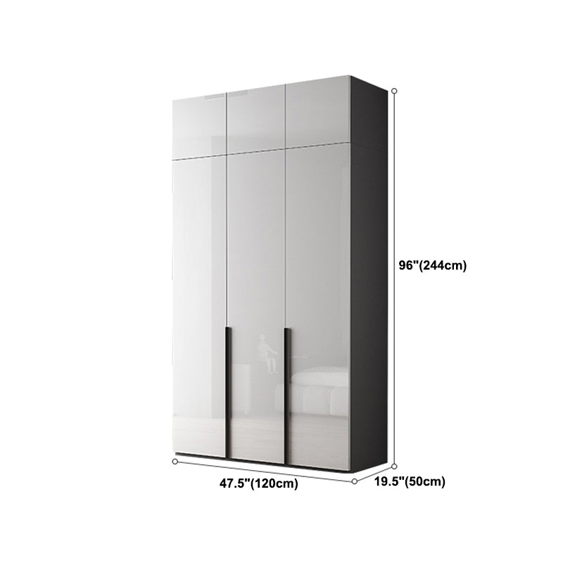 Modern Wardrobe Closet With Shelves Engineered Wood Wardrobe Armoire