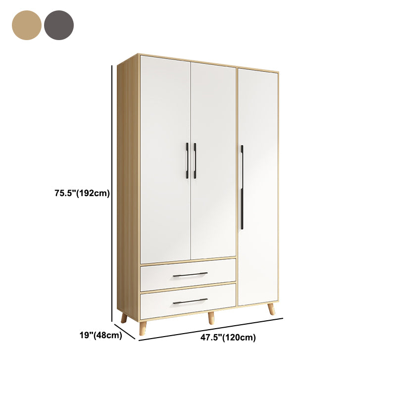 Wooden Wardrobe Closet With Shelves Contemporary Wardrobe Armoire