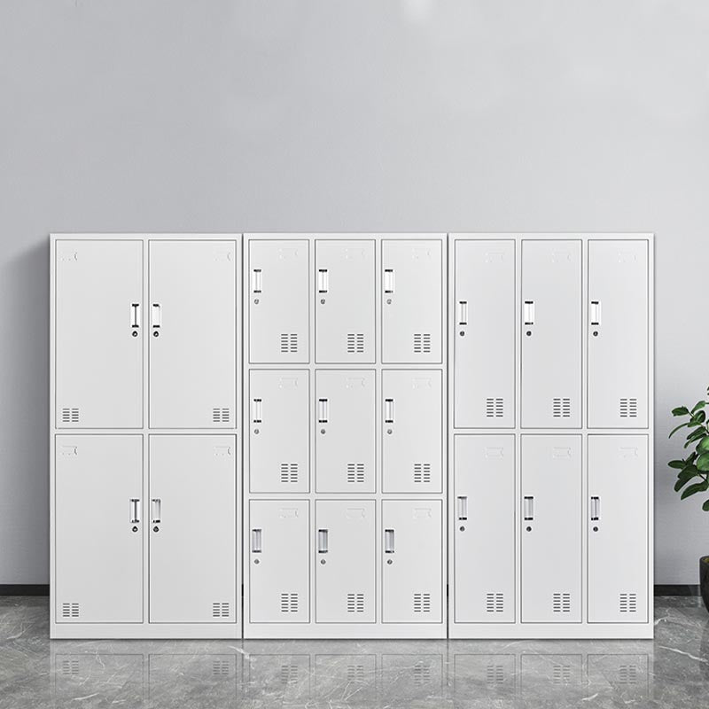 Grey Wardrobe Armoire Metal Contemporary Wardrobe Cabinet for Home