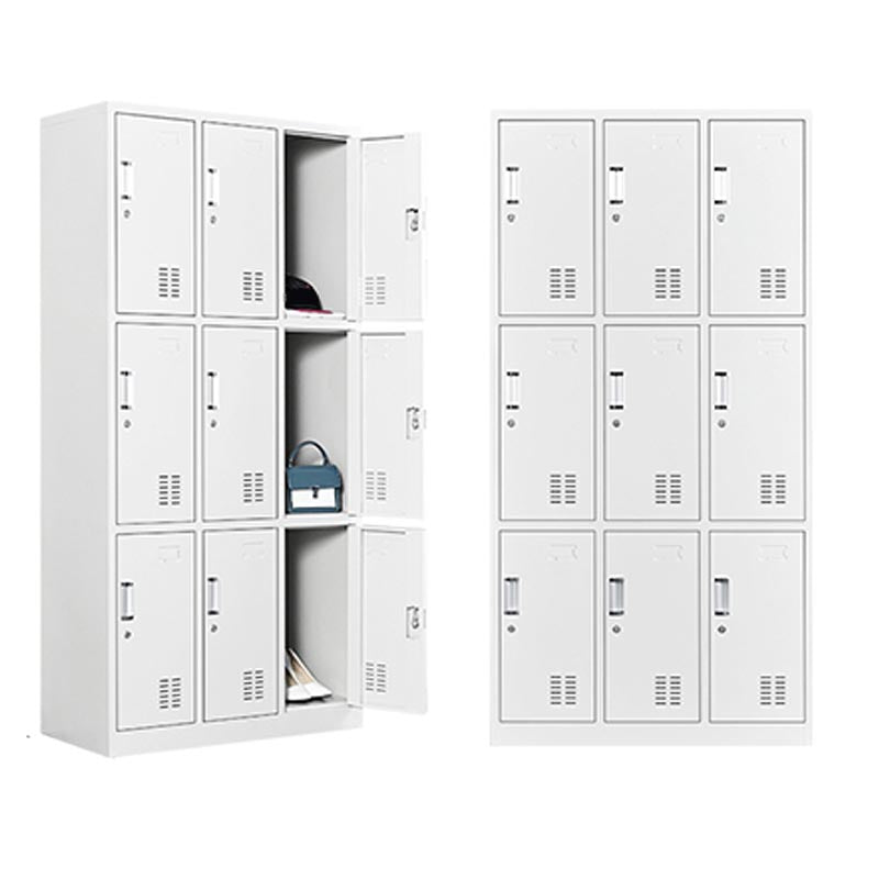 Grey Wardrobe Armoire Metal Contemporary Wardrobe Cabinet for Home