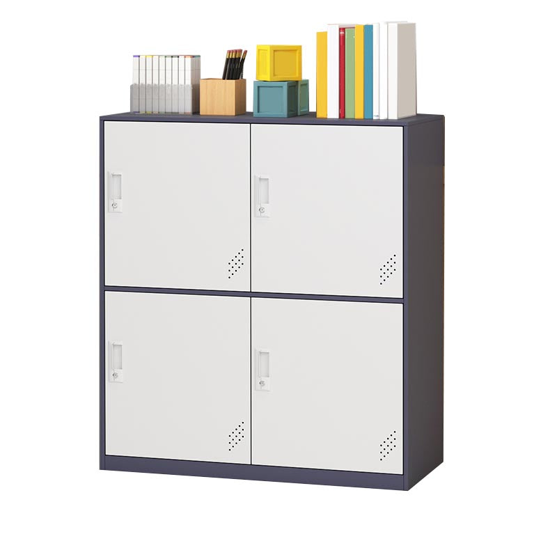 Metal Storage Cabinet Contemporary Non-Hanging Armoire for Home