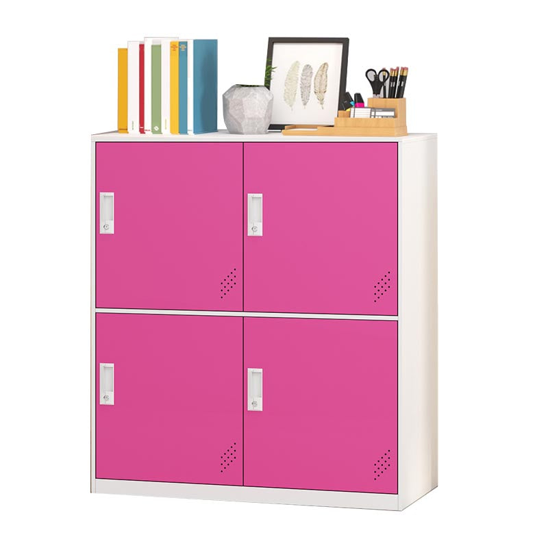 Metal Storage Cabinet Contemporary Non-Hanging Armoire for Home