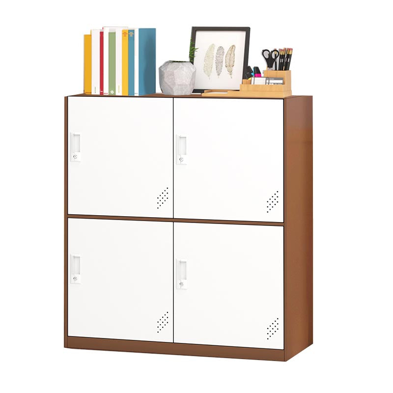 Metal Storage Cabinet Contemporary Non-Hanging Armoire for Home