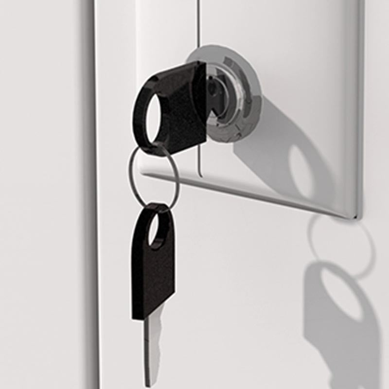 Metal Storage Cabinet Contemporary Non-Hanging Armoire for Home