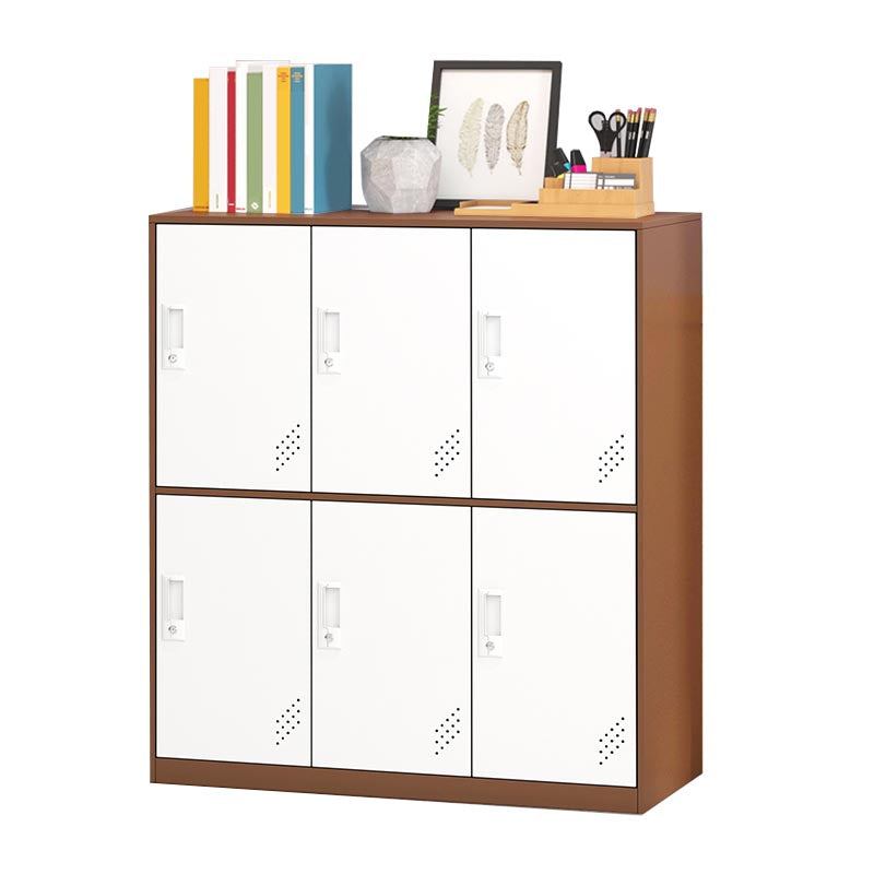 Metal Storage Cabinet Contemporary Non-Hanging Armoire for Home