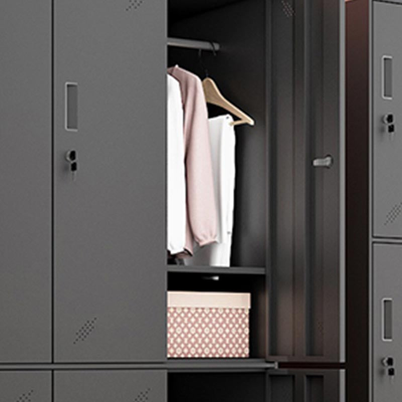 Hinged Wardrobe Cabinet Contemporary Metal Wardrobe for Bedroom