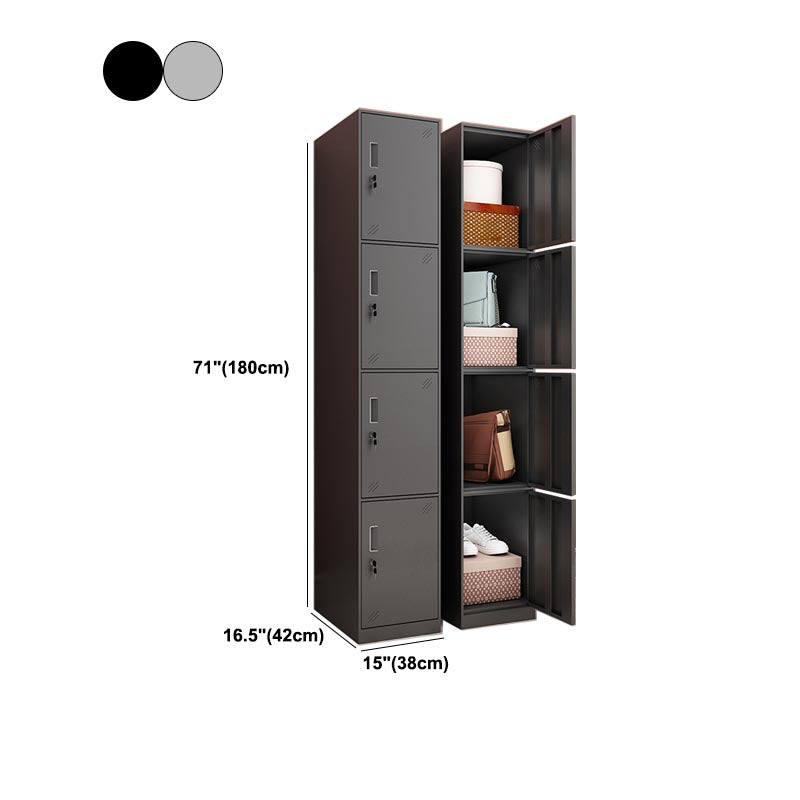 Hinged Wardrobe Cabinet Contemporary Metal Wardrobe for Bedroom