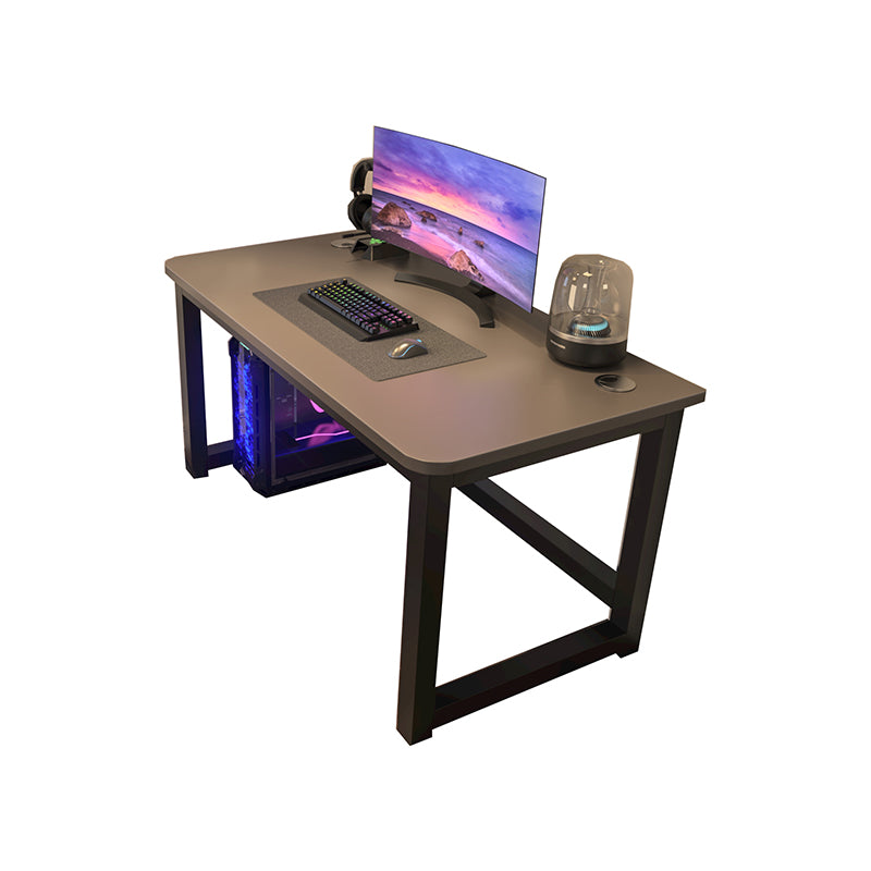 Bedroom Contemporary Computer Desk Rectangular Wooden Office Desk in Matte Finish