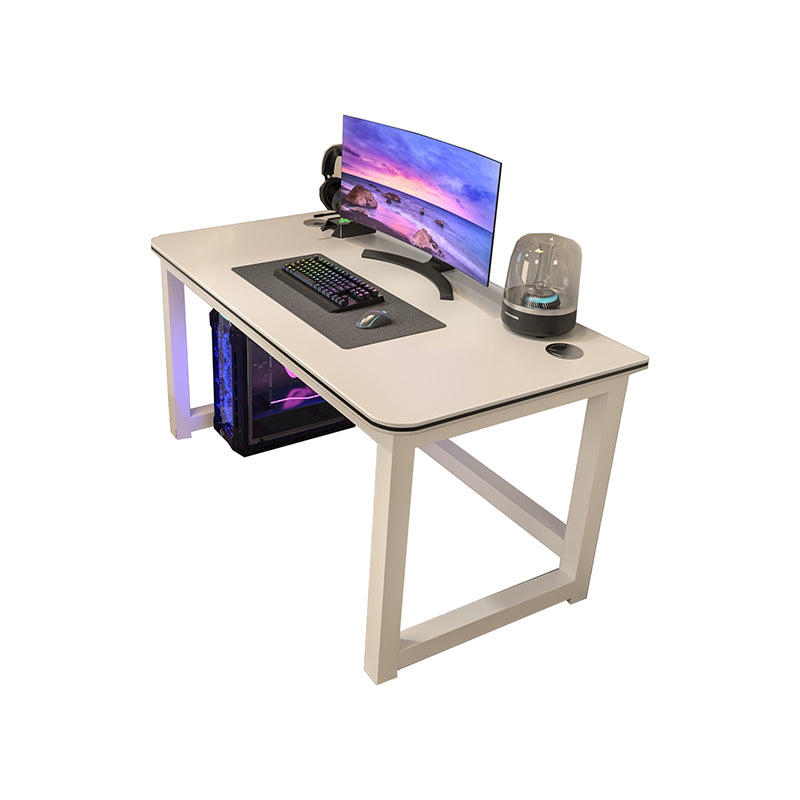 Bedroom Contemporary Computer Desk Rectangular Wooden Office Desk in Matte Finish