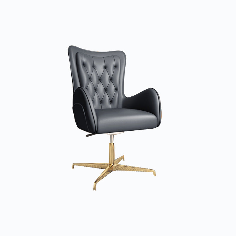 Modern Leatherette and Mesh Executive Chair Upholstered Mid-back Task Chair