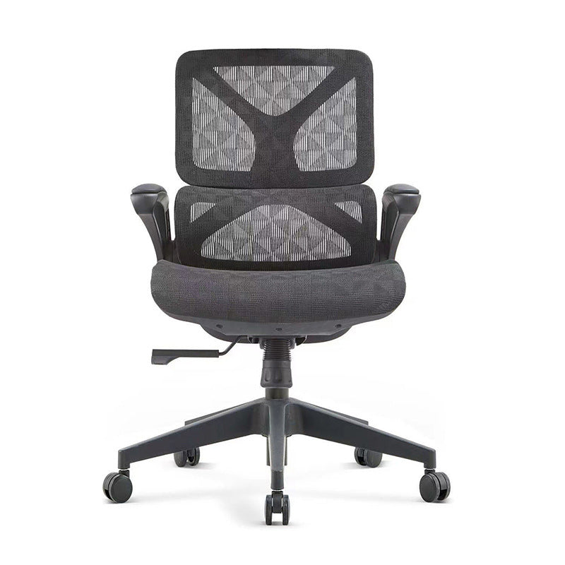 Low Back Office Chair Armrests Soft Cushioned Adjustable Swivel Task Chair