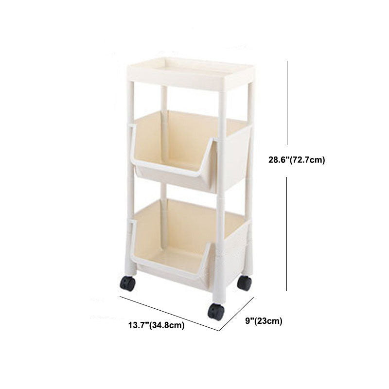 Modern Plastic Bookshelf Etagere Vertical Open Shelf Bookcase