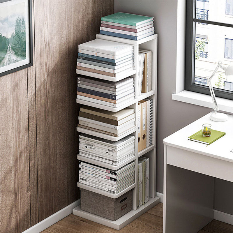 Modem & Contemporary Geometric Bookcase Wooden Book Shelf 11.8" Wide