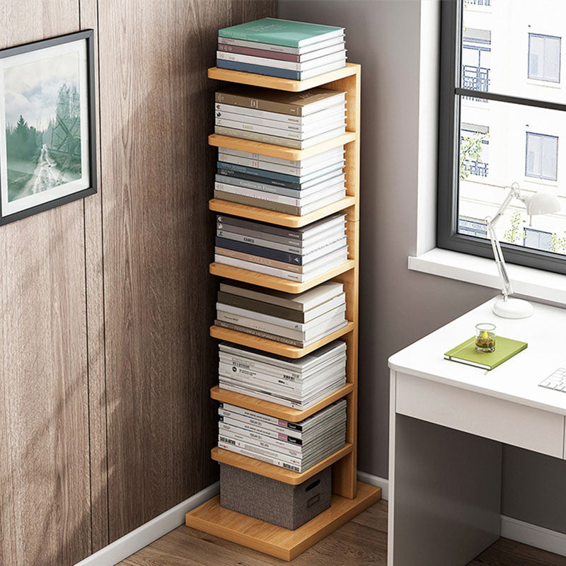 Modem & Contemporary Geometric Bookcase Wooden Book Shelf 11.8" Wide