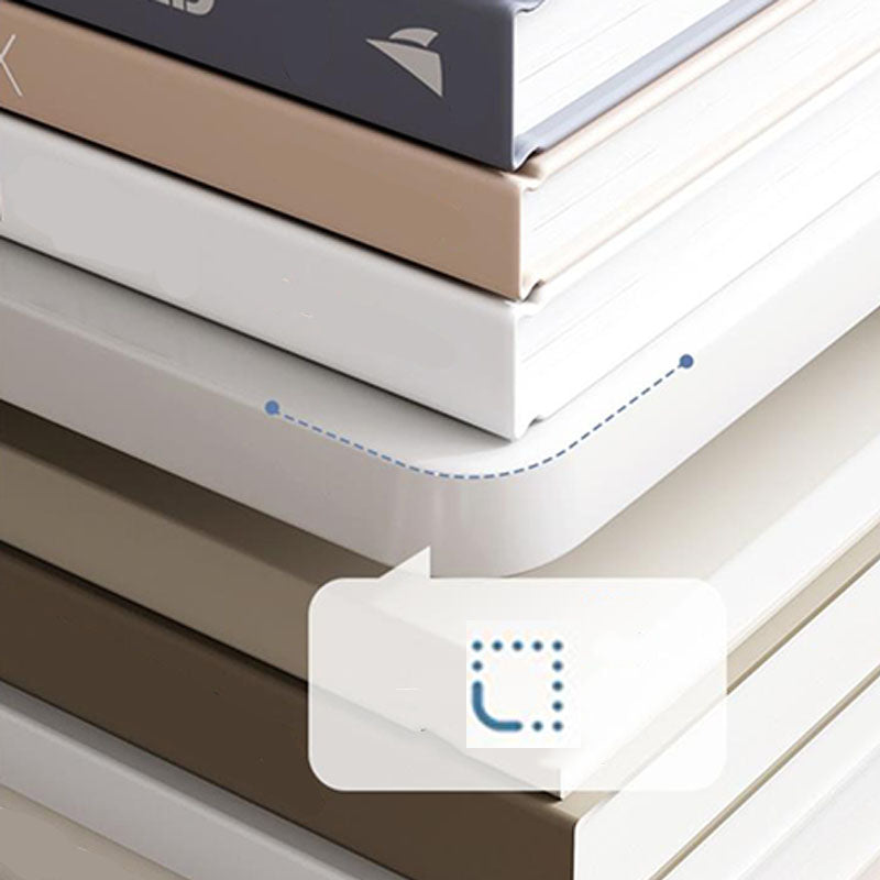 Modem & Contemporary Geometric Bookcase Wooden Book Shelf 11.8" Wide