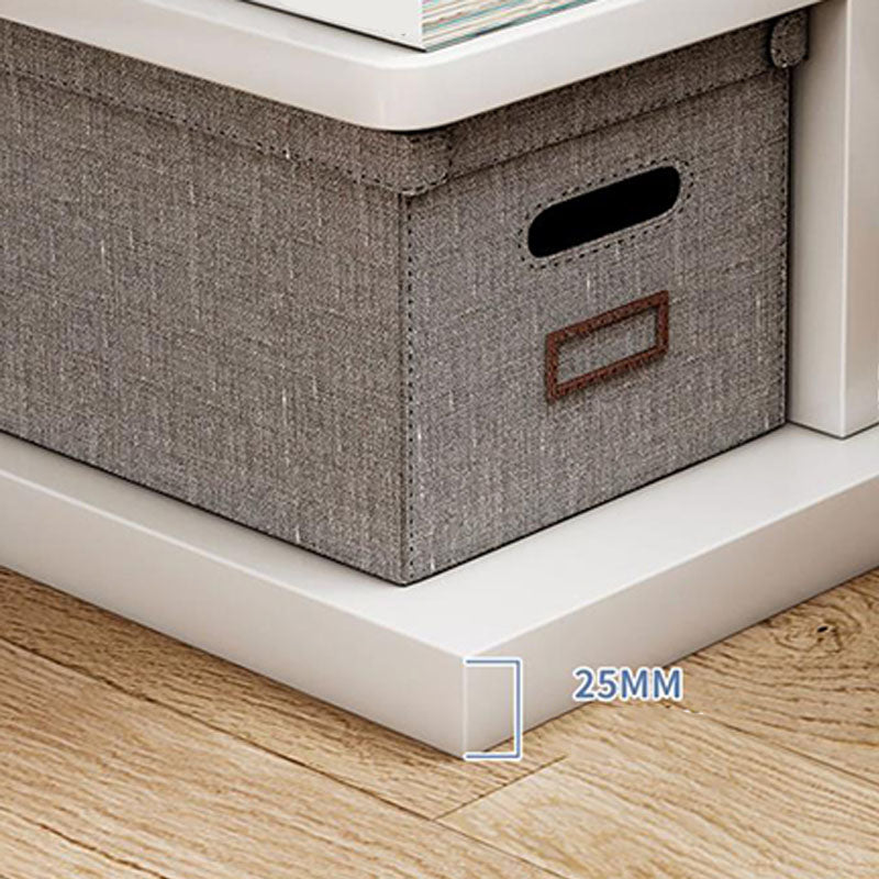 Modem & Contemporary Geometric Bookcase Wooden Book Shelf 11.8" Wide