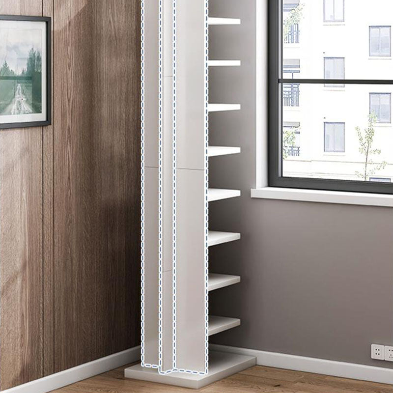 Modem & Contemporary Geometric Bookcase Wooden Book Shelf 11.8" Wide