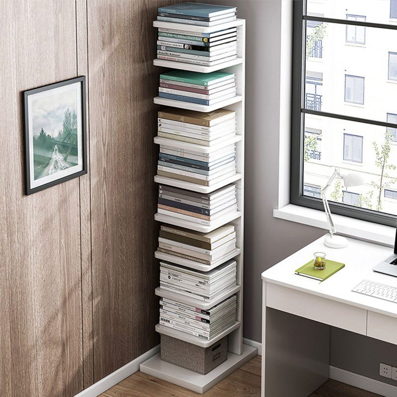 Modem & Contemporary Geometric Bookcase Wooden Book Shelf 11.8" Wide