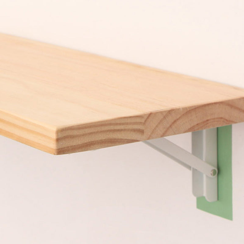 Natural Contemporary Floating Bookshelf Wall Mounted Wooden Shelf