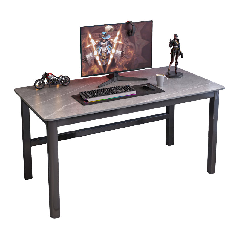 Modern Office Desk Solid Wood Rectangular Trestle Writing Desk for Home
