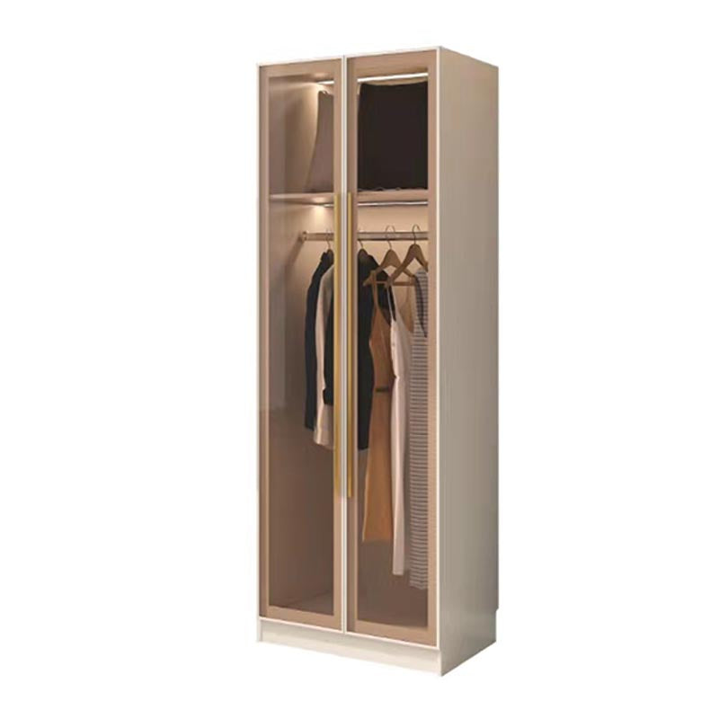 Contemporary Style Wardrobe White Colour Wood Wardrobe Closet for Home