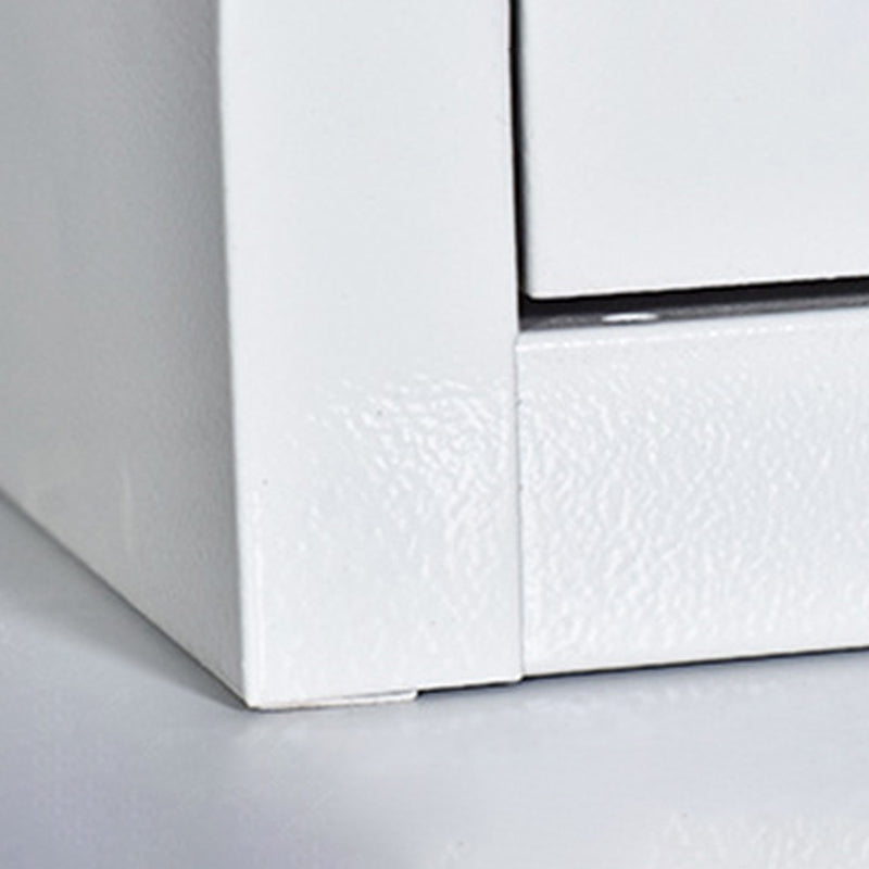 Hinged Wardrobe Armoire Contemporary Metal Storage Cabinet for Home