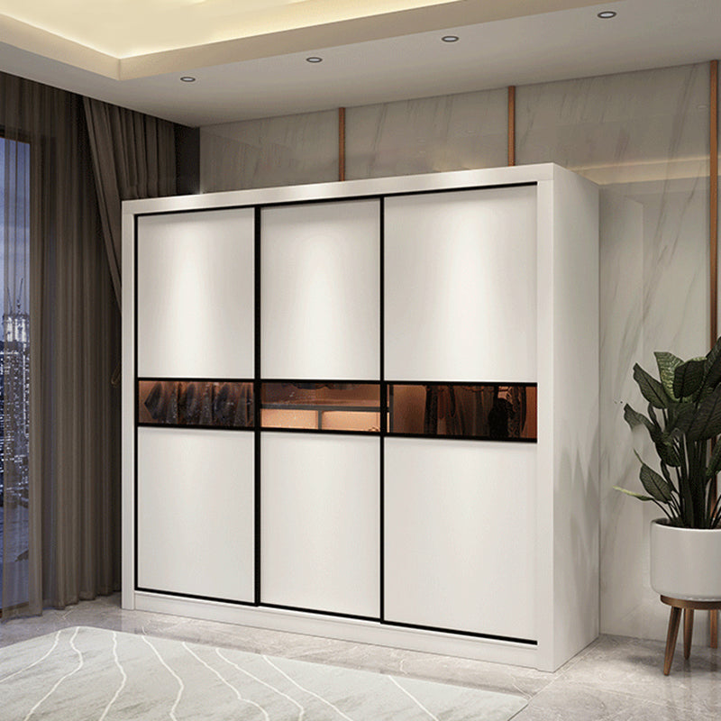 Contemporary Wardrobe Armoire Wooden Wardrobe Cabinet with Shelves