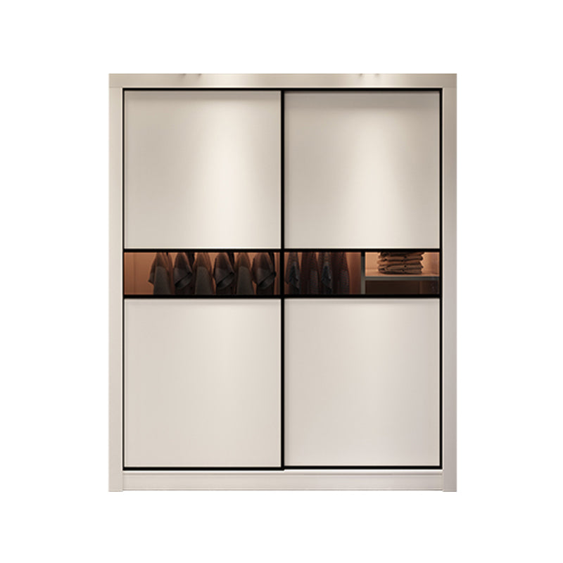 Contemporary Wardrobe Armoire Wooden Wardrobe Cabinet with Shelves