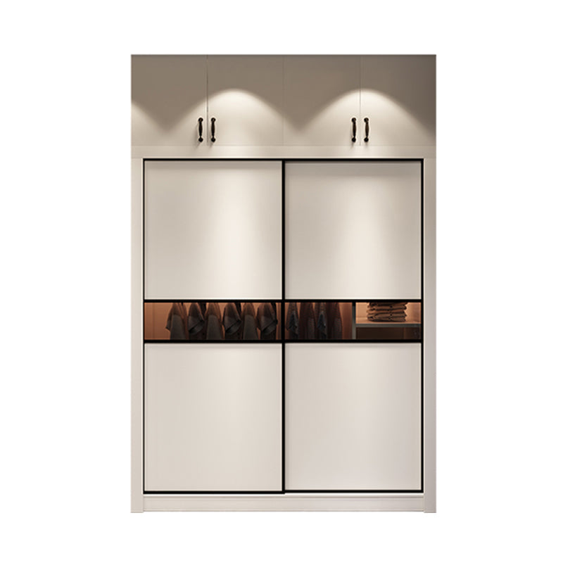 Contemporary Wardrobe Armoire Wooden Wardrobe Cabinet with Shelves