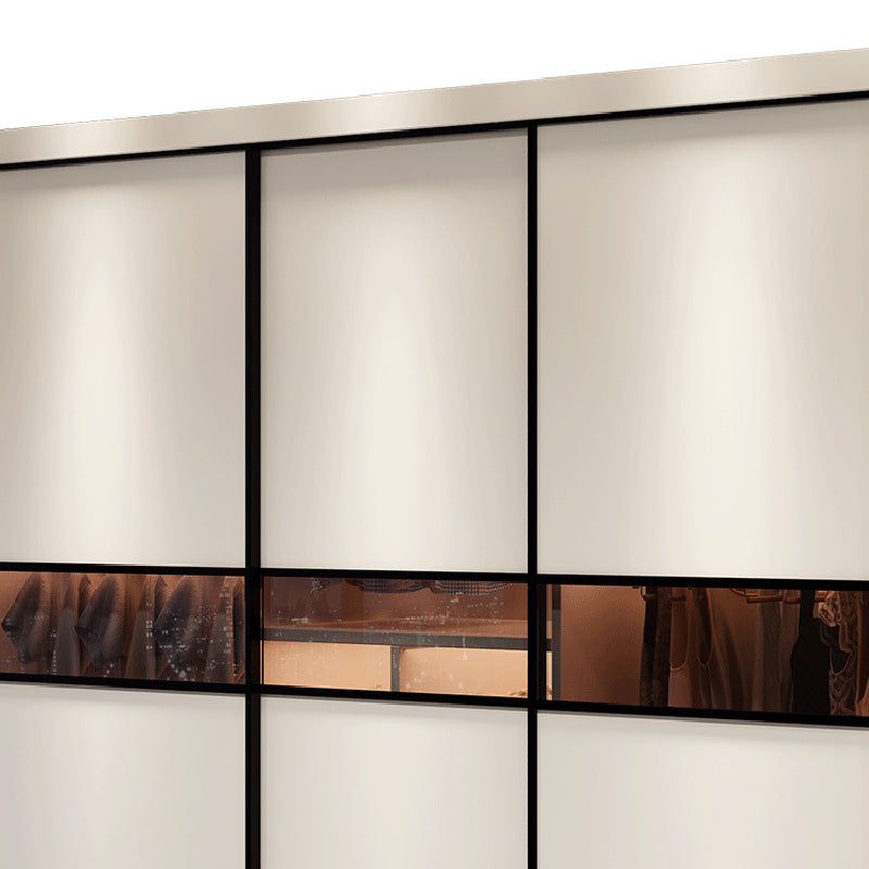 Contemporary Wardrobe Armoire Wooden Wardrobe Cabinet with Shelves