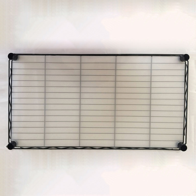 Modern Style Non-Hanging Armoire 4-Shelf Metal Wardrobe Closet