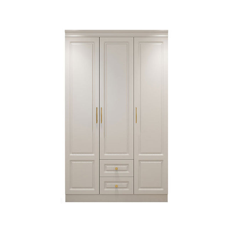 Modern Style Wooden Wardrobe White Colour Soft Close Drawer Wardrobe Closet