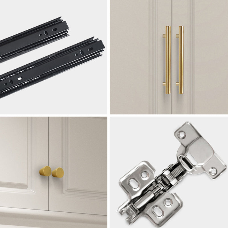 Modern Style Wooden Wardrobe White Colour Soft Close Drawer Wardrobe Closet