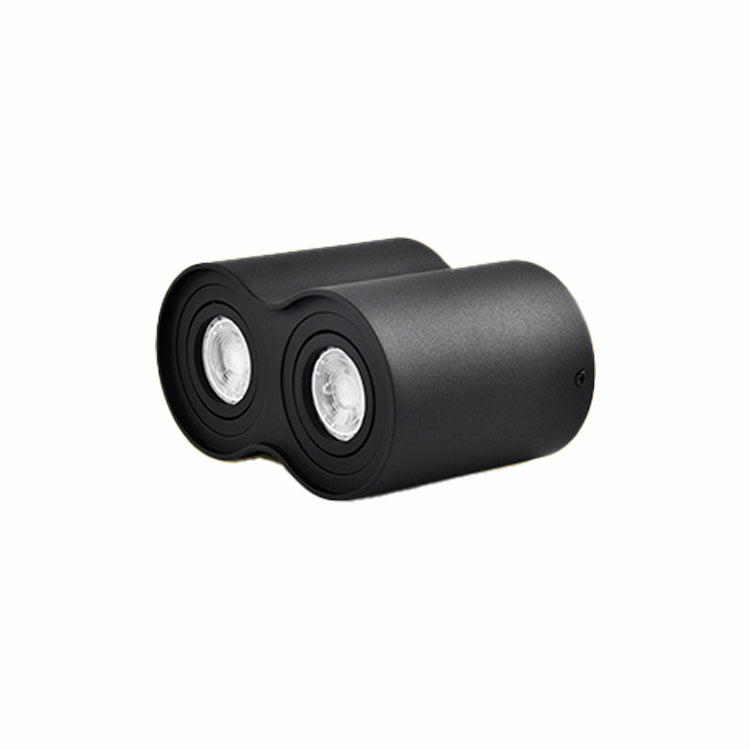 1 / 2 Light Aluminum Flush Mount Light White / Black Cylinder Ceiling Flush Mount