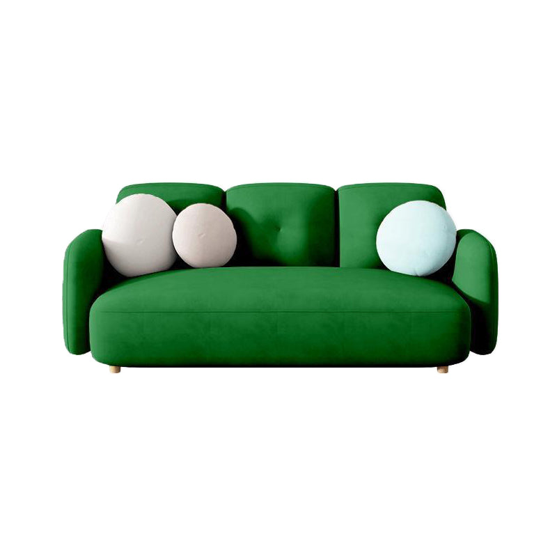 Contemporary Square Arm Sofa 28.74" Wide Standard Sofa for Living Room
