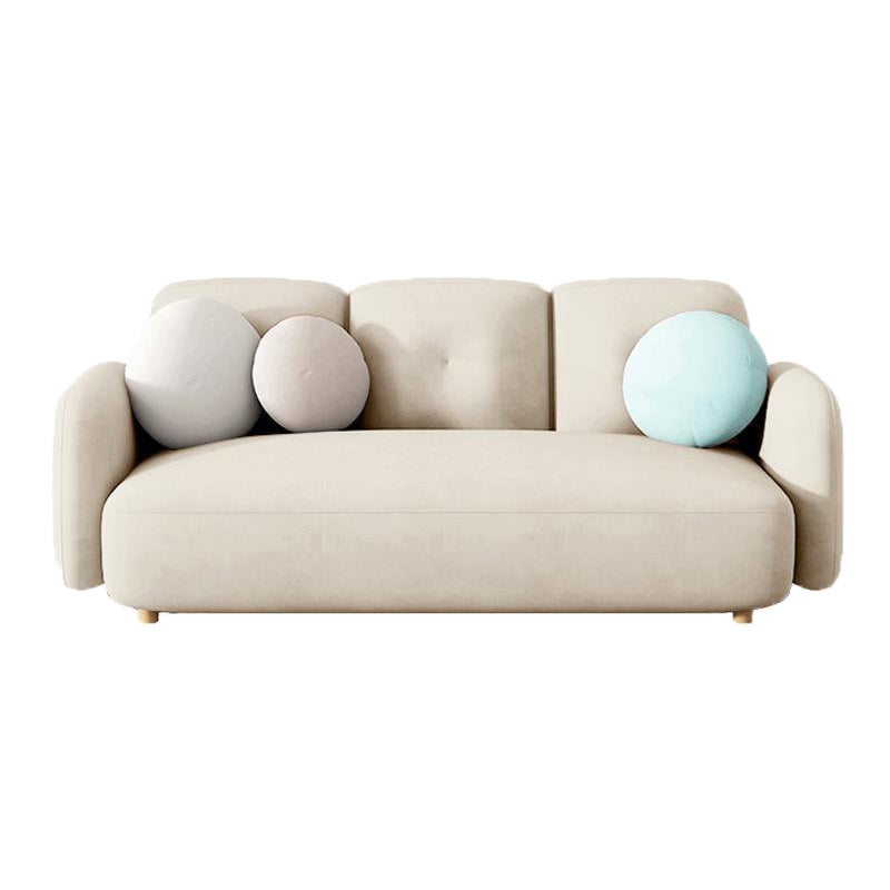 Contemporary Square Arm Sofa 28.74" Wide Standard Sofa for Living Room