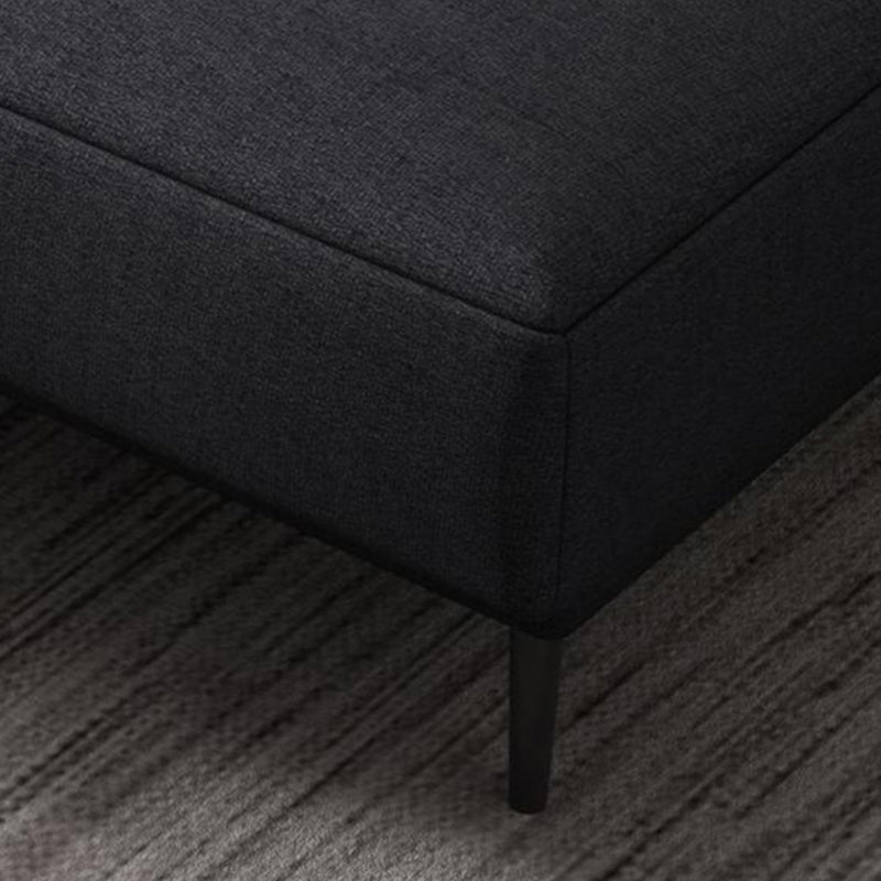Contemporary Pillow Back Sectional with Recessed Arms for 4 People