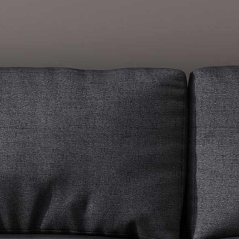 Contemporary Pillow Back Sectional with Recessed Arms for 4 People