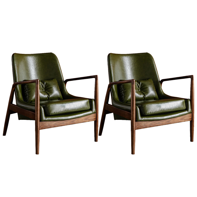 Contemporary Arms Included with Pillow Basic Four Leg Accent Armchair