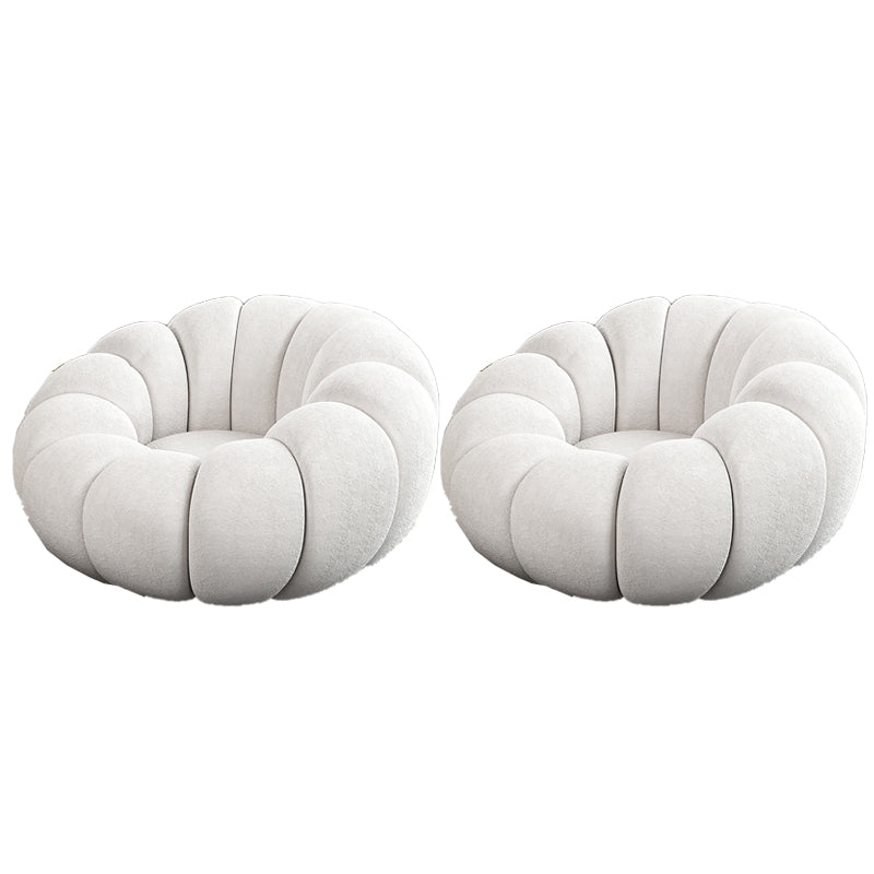 Contemporary Swivel Armless Cushion Back Living Room Parsons Chair