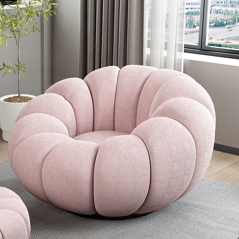 Contemporary Swivel Armless Cushion Back Living Room Parsons Chair