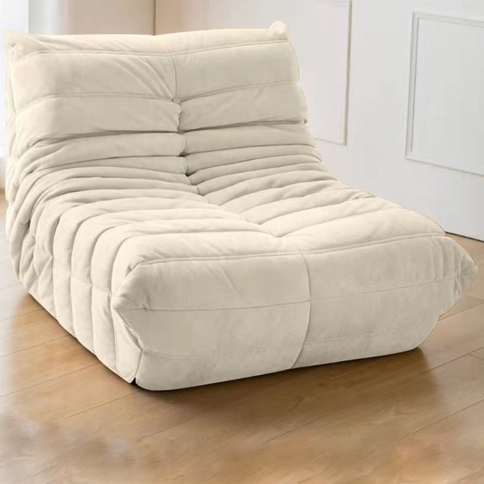 Contemporary Style Upholstered Armless Cushion Back Parsons Chair