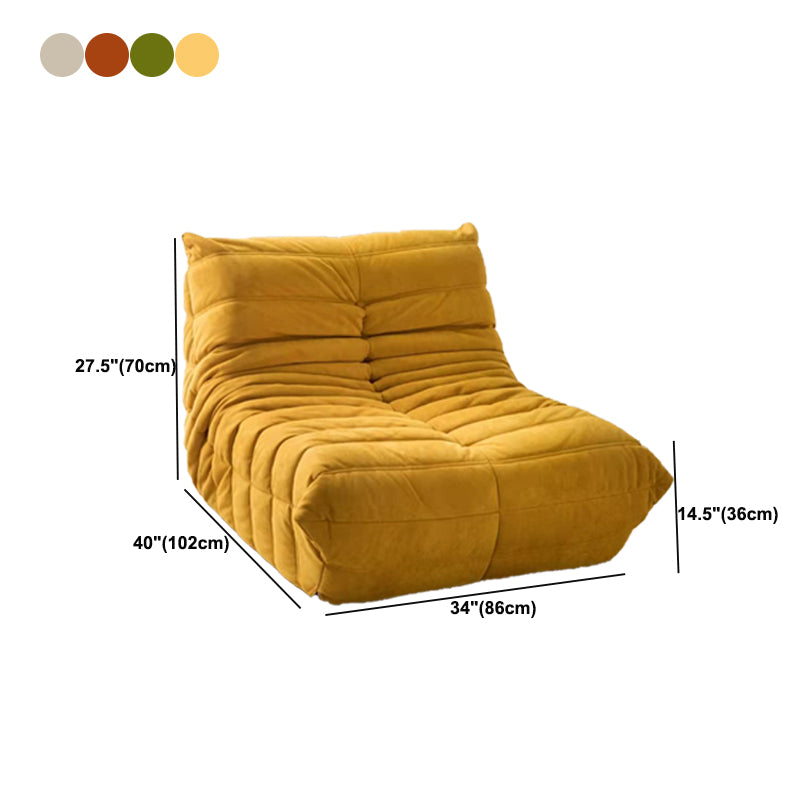Contemporary Style Upholstered Armless Cushion Back Parsons Chair