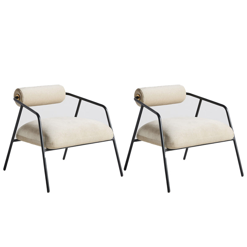 Industrial Style 27.55" Wide Fixed Back 4 Legs Sponge Arm Chair