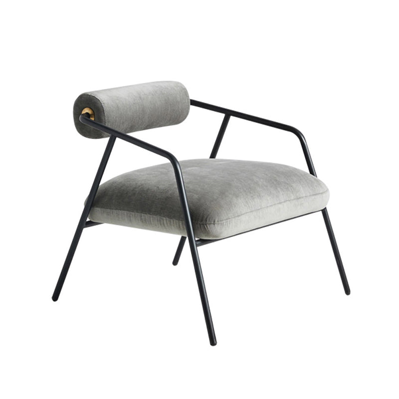 Industrial Style 27.55" Wide Fixed Back 4 Legs Sponge Arm Chair