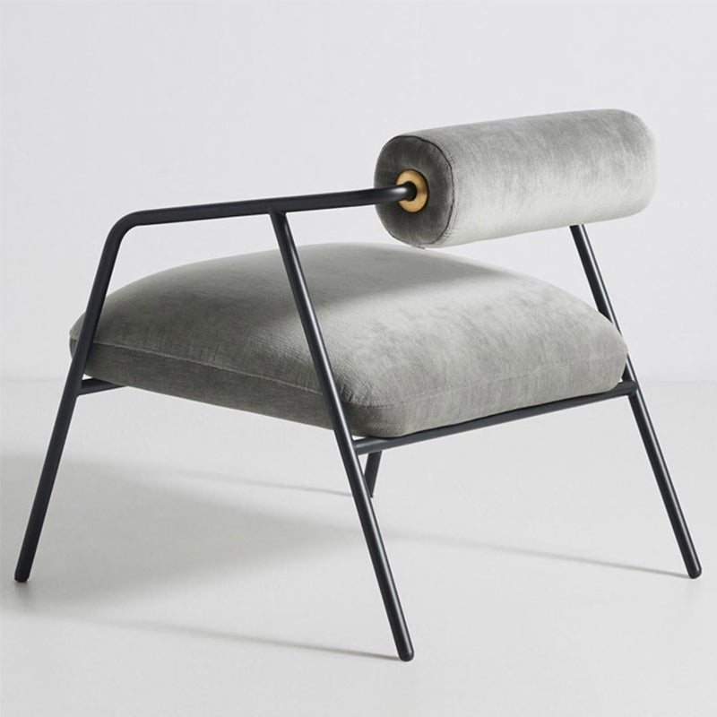 Industrial Style 27.55" Wide Fixed Back 4 Legs Sponge Arm Chair