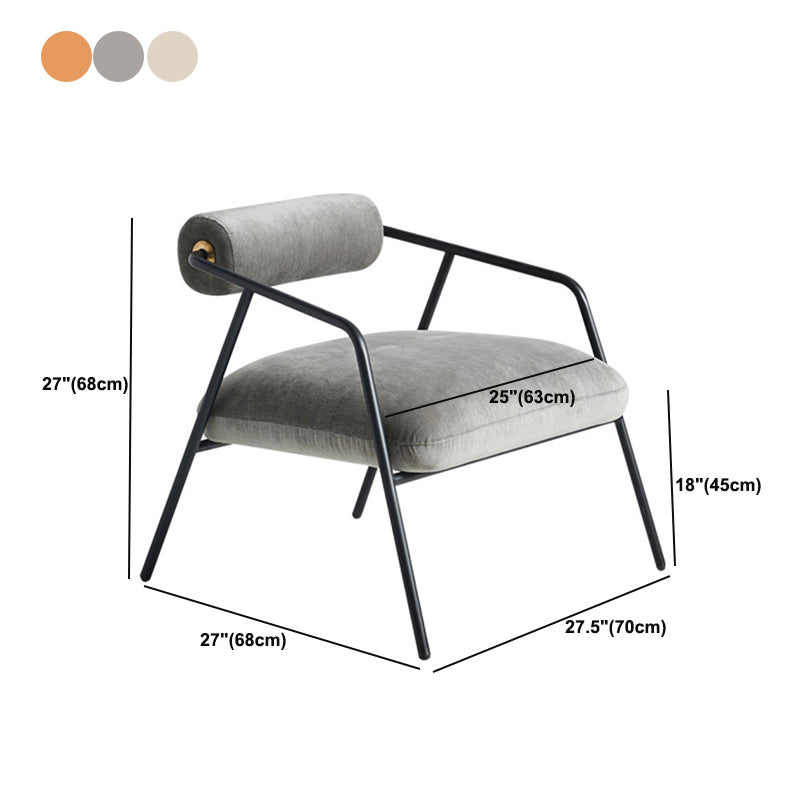 Industrial Style 27.55" Wide Fixed Back 4 Legs Sponge Arm Chair